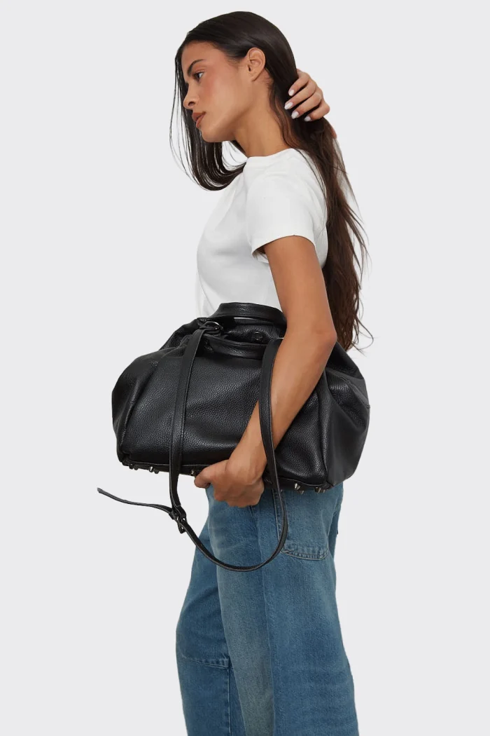 Bubble Bag Τσάντα Χειρος Μαυρη LARGE - Image 7