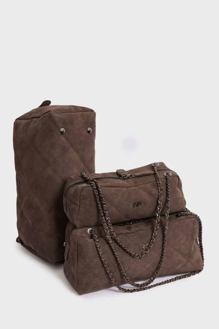 Silhouette Chain Τσάντα Ώμου Κακαο Small - Image 4