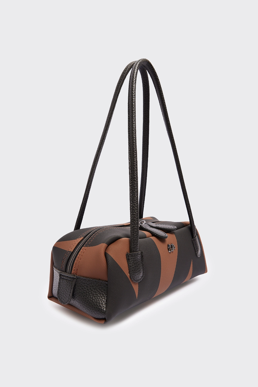 Silhouette Vegan Ea Logo Τσάντα Ώμου Καφέ Small - Image 1