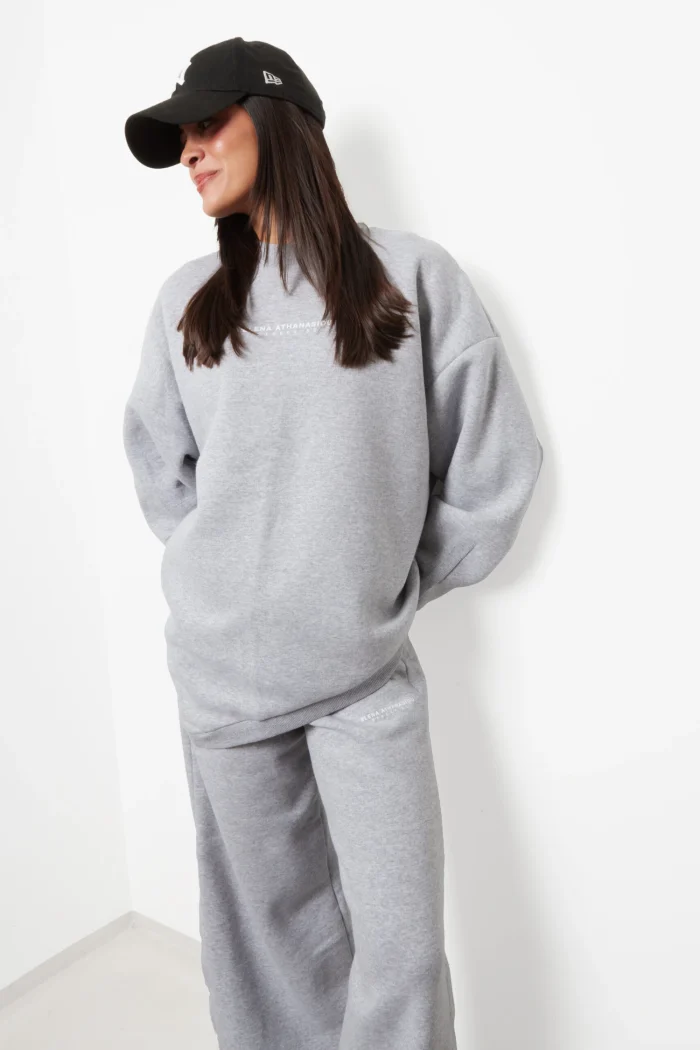 Essential Sweatshirt Apparel Γκρι - Image 7