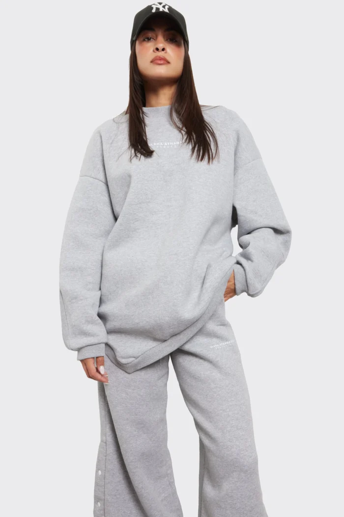 Essential Sweatshirt Apparel Γκρι - Image 3