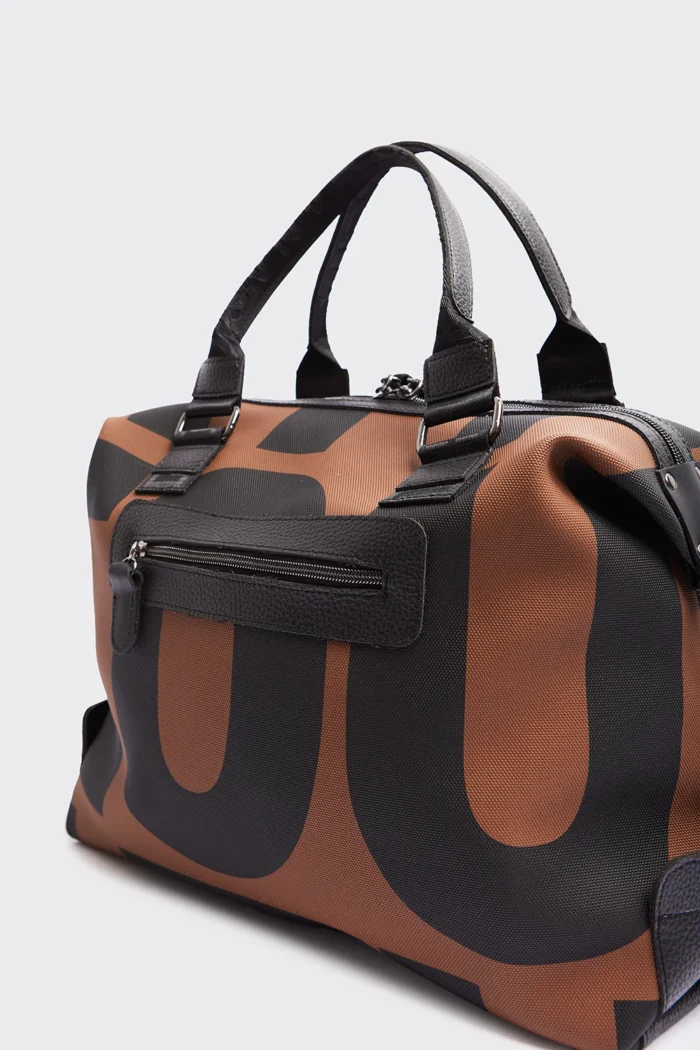 Hype Weekend Ea Logo Τσάντα Χειρος Καφέ Xl - Image 2