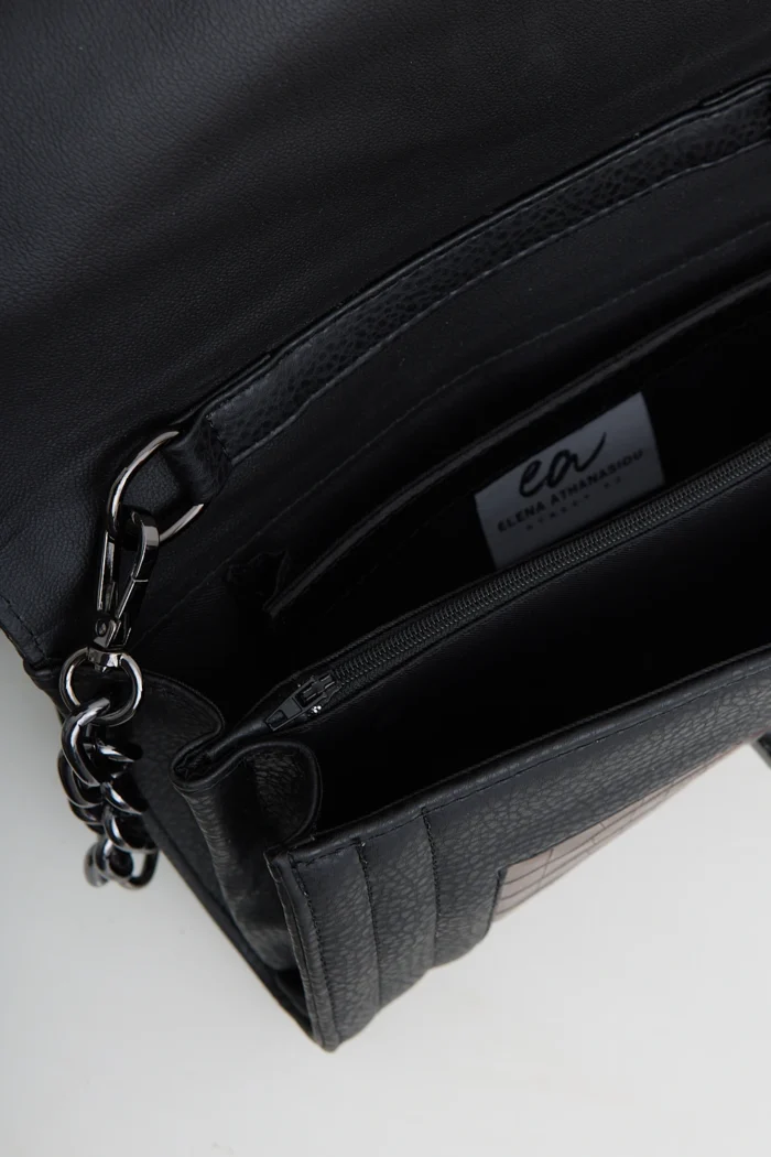 Streetline Croco Χιαστί Μαυρη - Image 5