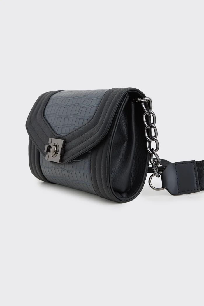 Streetline Croco τσαντα Χιαστί Μπλε - Image 2