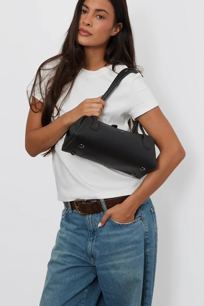 Silhouette Eco Τσάντα Ώμου Μαυρη Small - Image 2