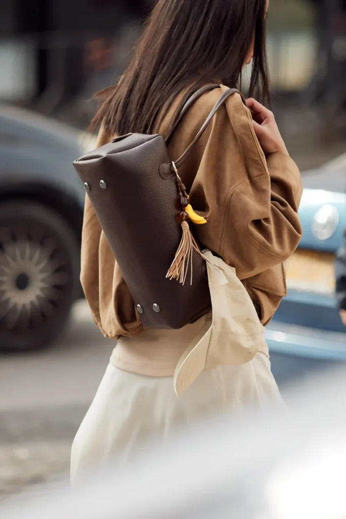 Silhouette Eco Τσαντα Ωμου Καφε large - Image 5