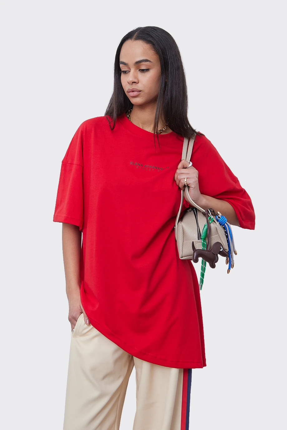Essential t-shirt Ασύμετρο APPAREL Κοκκινο - Image 1