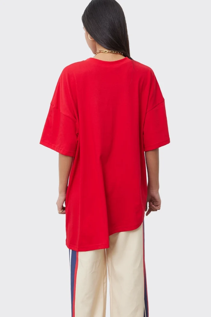 Essential t-shirt Ασύμετρο APPAREL Κοκκινο - Image 2