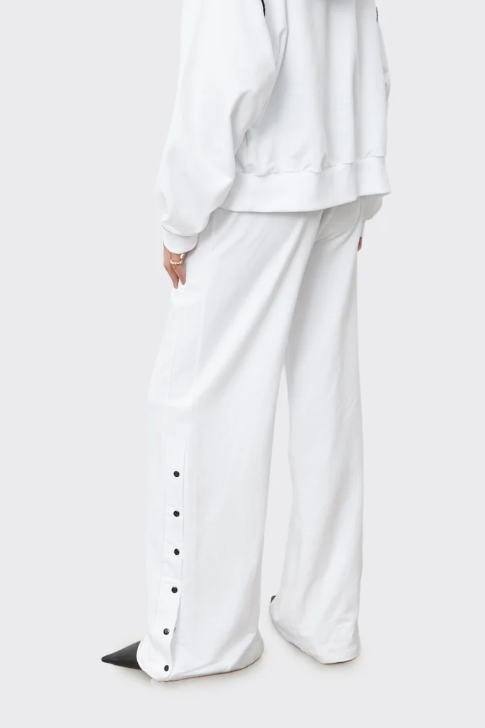 Essential Φόρμα Πάντελονι Κάμπανα APPAREL Λευκό - Image 3