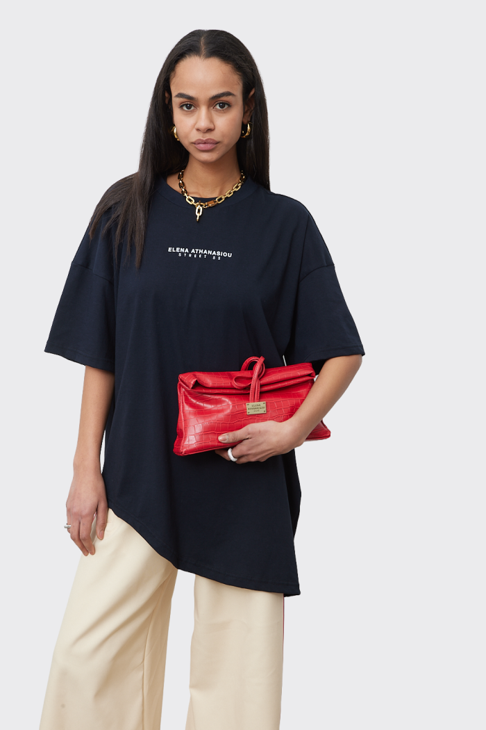 Essential t-shirt Ασύμετρο APPAREL  Navy - Image 3