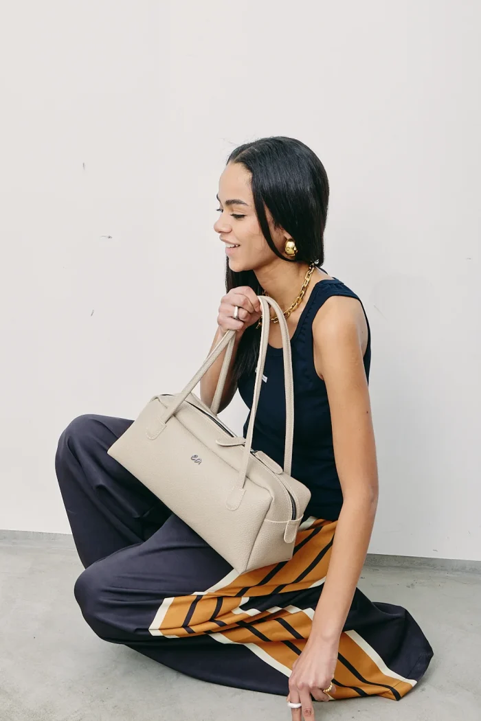 Silhouette Eco Τσαντα Ωμου Μπεζ Large - Image 4