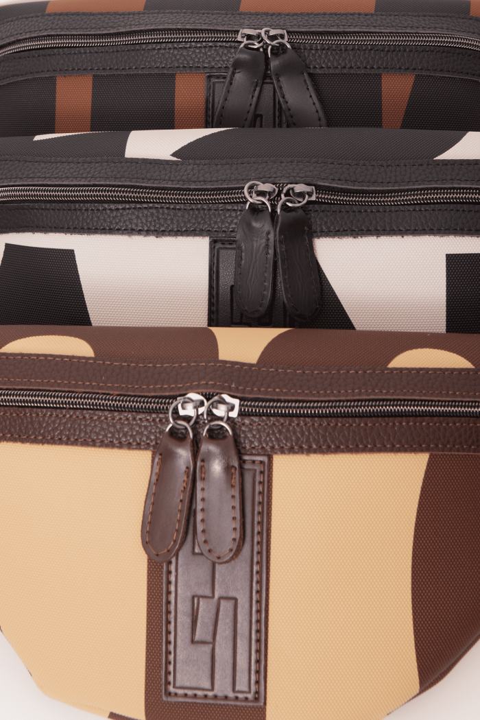 Body Bag EA Logo Τσάντα Χιαστί  Μπέζ Small - Image 4