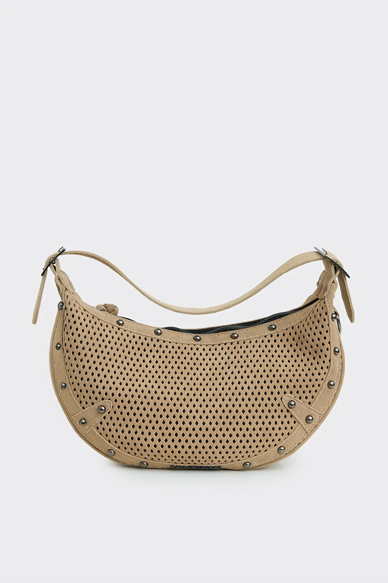 Hype Net Suede Baguette bagΤσαντα Ωμου Μπεζ - Image 1
