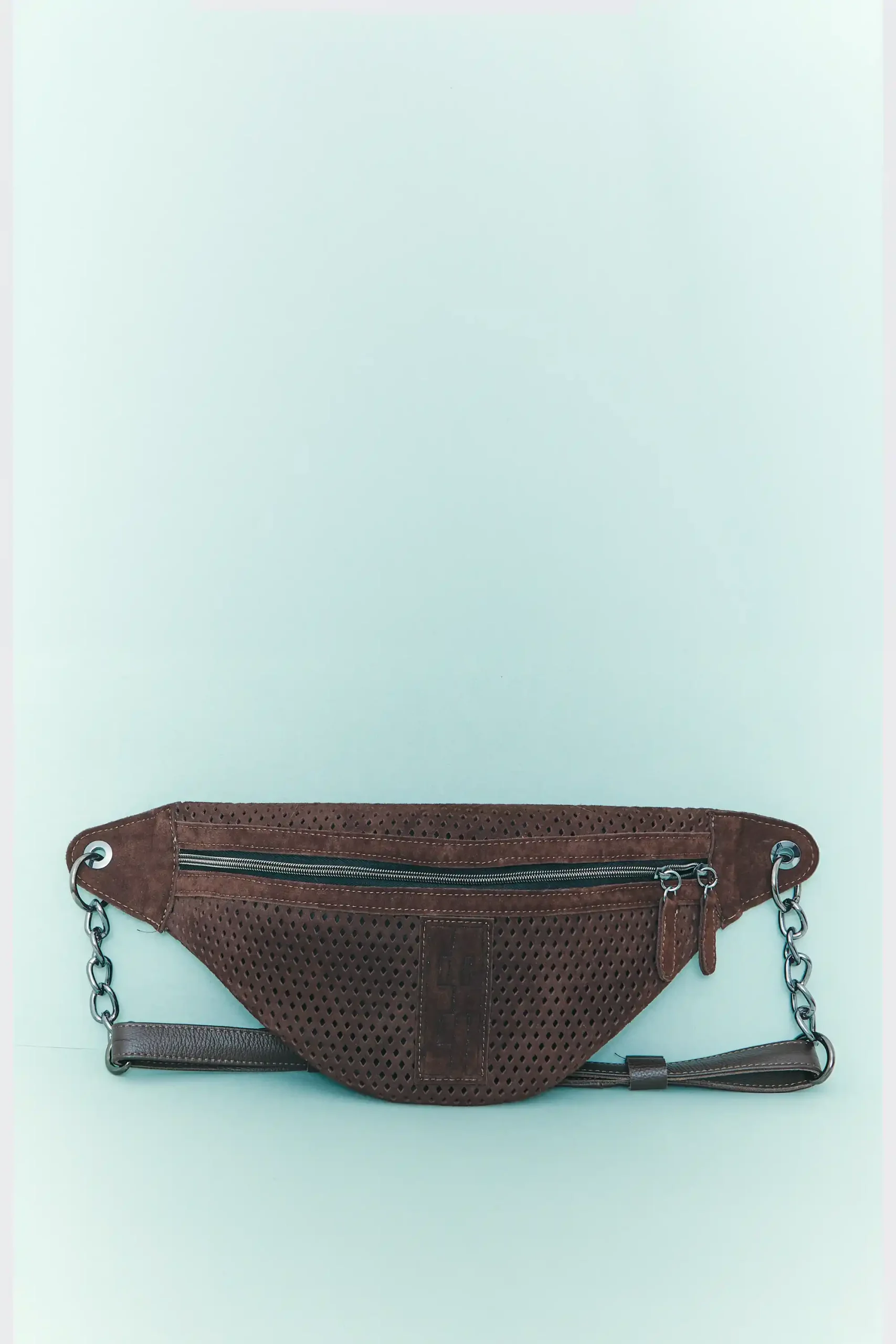 Body Bag Net Planet Suede Τσάντα Χιαστί Καφε - Image 1