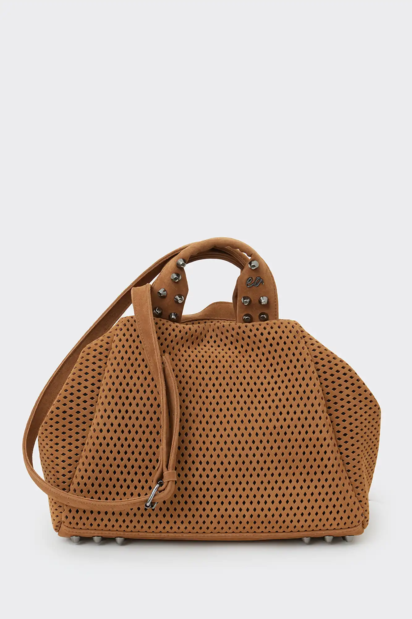 Bubble Bag Net Suede Τσαντα Χειρος Ταμπα Large - Image 1