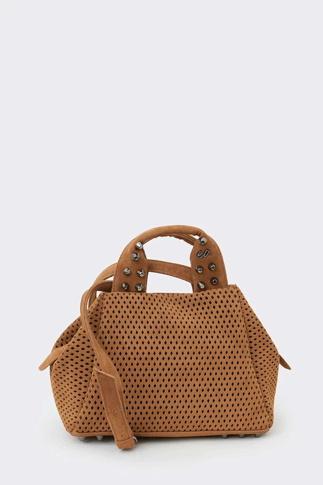 Bubble Bag Net Suede Τσαντα ΧειροςΤαμπα Small - Image 1
