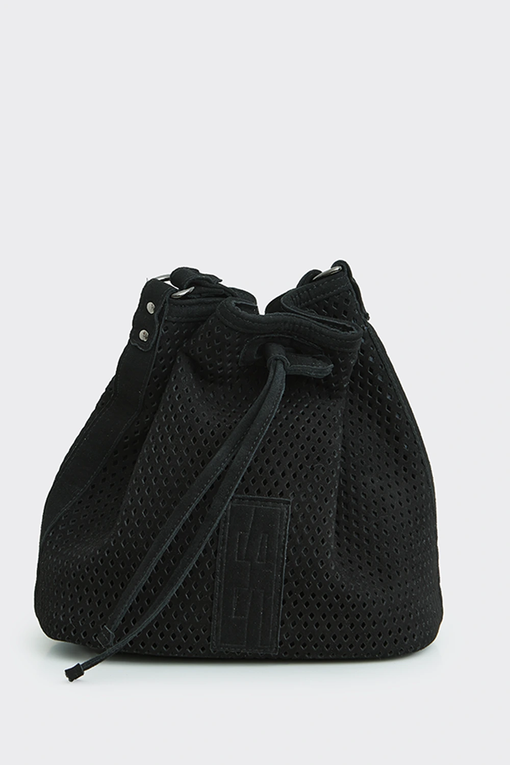 Net Suede Pouch Bag Μαυρο - Image 1