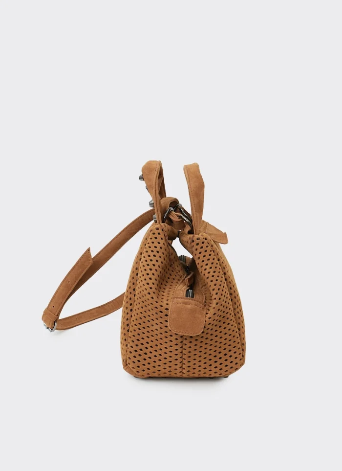 Bubble Bag Net Suede Τσαντα ΧειροςΤαμπα Small - Image 7