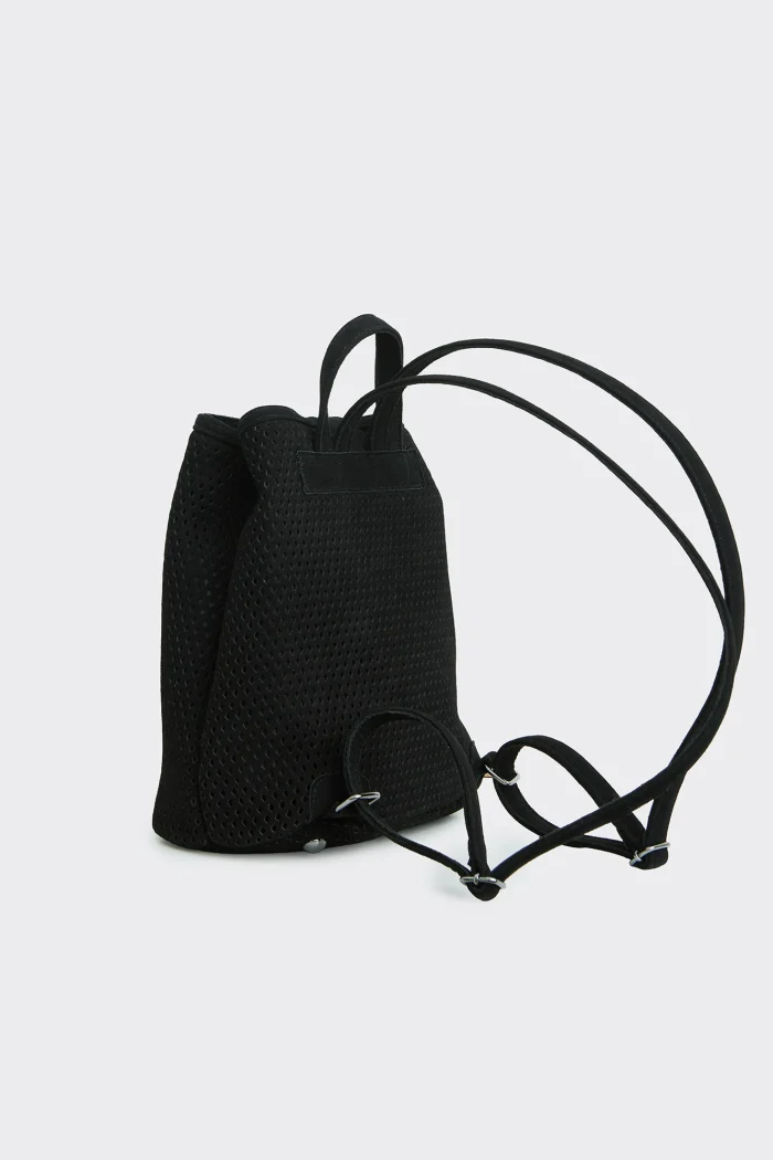 Net Planet Suede Backpack Γυναικειο Μαυρο - Image 3