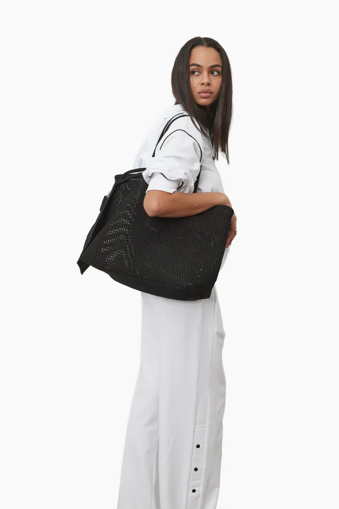 Net Tote And Shopper bag Μαυρη - Image 4