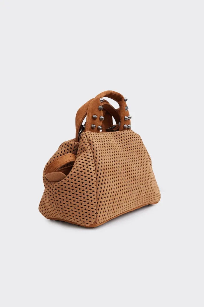 Bubble Bag Net Planet Suede Τσαντα Χειρος Ταμπα Small - Image 7