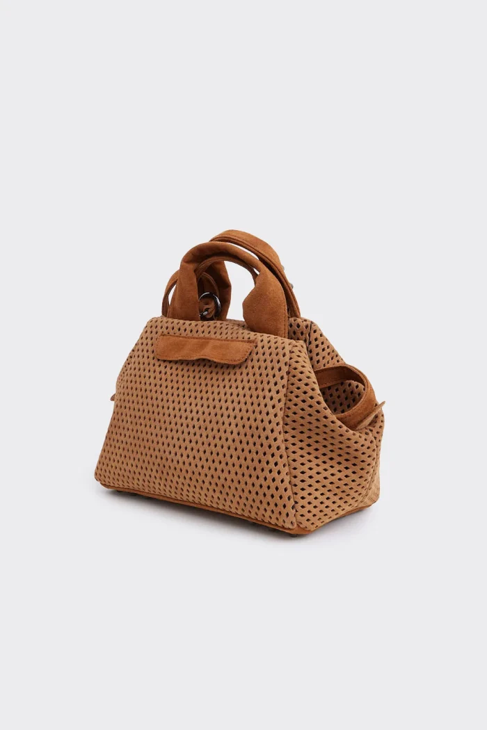 Bubble Bag Net Planet Suede Τσαντα Χειρος Ταμπα Small - Image 6