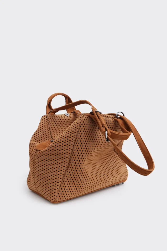 Bubble Bag Net Planet  Suede Τσαντα Χειρος Ταμπα Large - Image 5