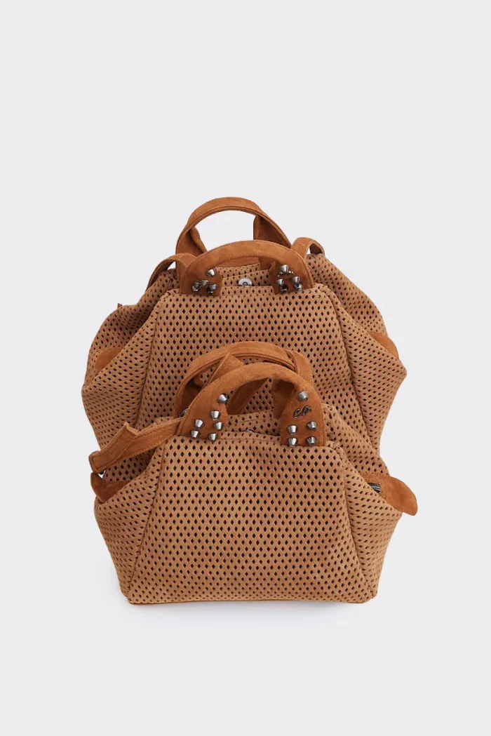 Bubble Bag Net Planet  Suede Τσαντα Χειρος Ταμπα Large - Image 2