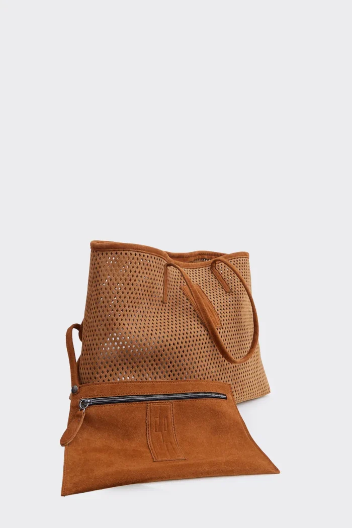 Net Planet Suede Tote And Shopper bag Ταμπα - Image 4