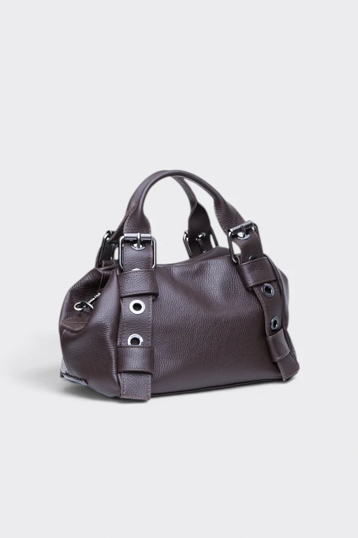 Hug Bag Τσαντα Χειρος Καφε Small - Image 3