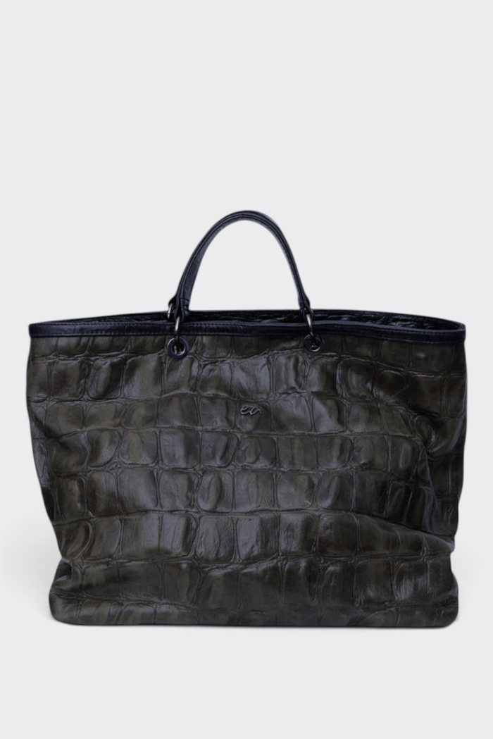 Hobo Bag Croco  Τσαντα Χειρος Χακι - Image 3