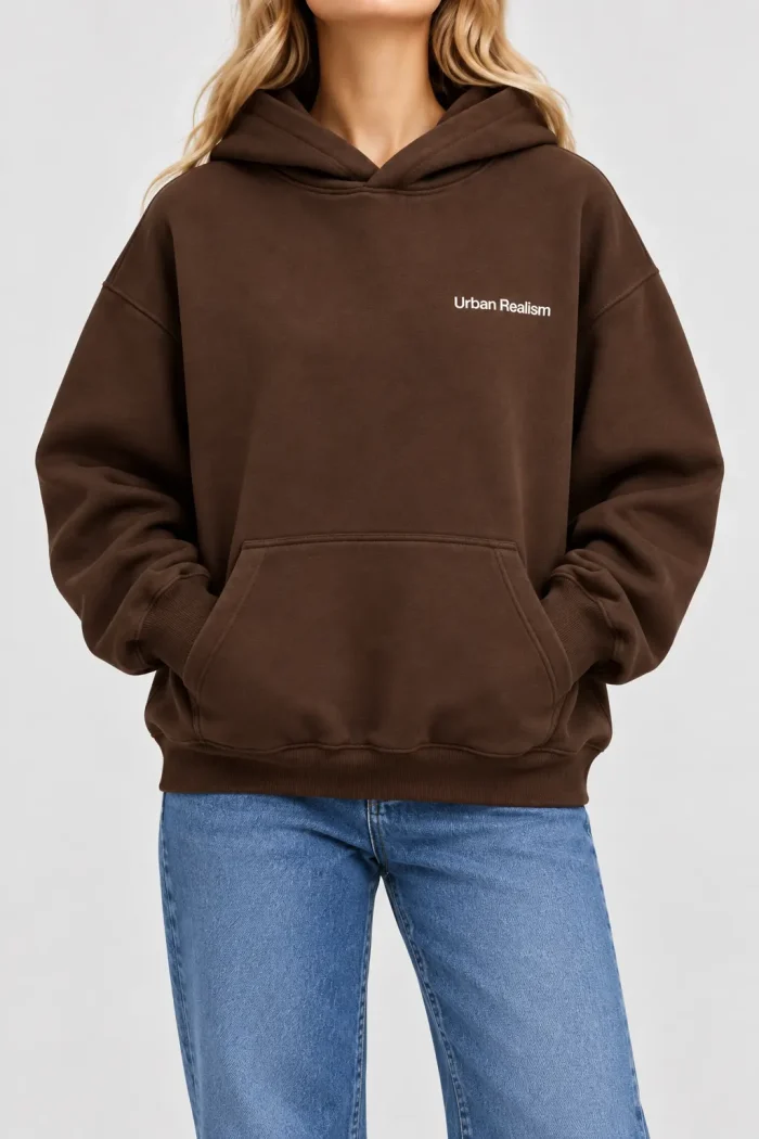 Oversized Hoodie Καφέ - Image 8