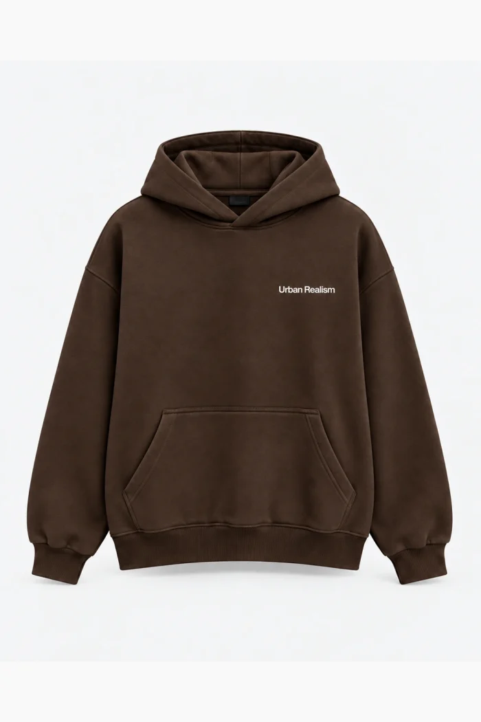 Oversized Hoodie Καφέ - Image 3